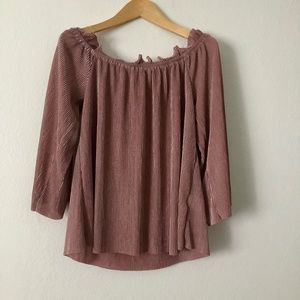 New Anthropologie (Deletta) Rose/Tyrie Long Sleeve Blouse Size MP Petite